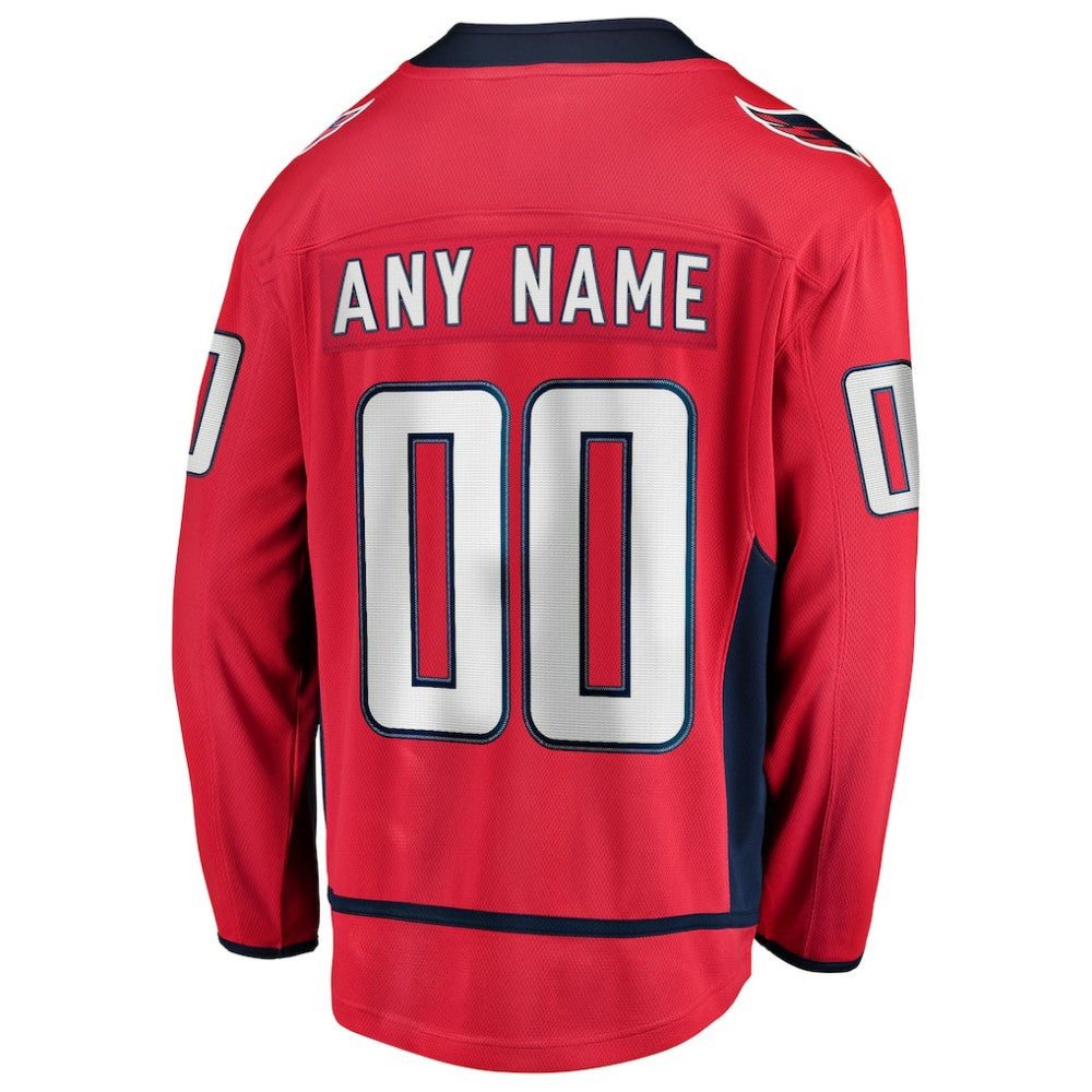 Washington Capitals Fanatics Home Breakaway Custom Jersey - Red | US 2791516