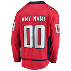Washington Capitals Fanatics Home Breakaway Custom Jersey - Red | US 2791516