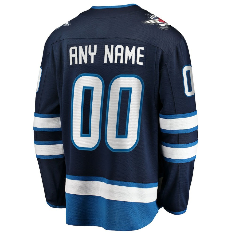 Winnipeg Jets Fanatics Home Breakaway Custom Jersey - Blue | US 2791517