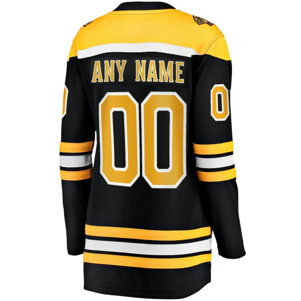 Boston Bruins Fanatics Women's Home Breakaway Custom Jersey - Black | US 2793365