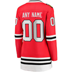 Chicago Blackhawks Fanatics Women's Home Breakaway Custom Jersey - Red | US 2793368
