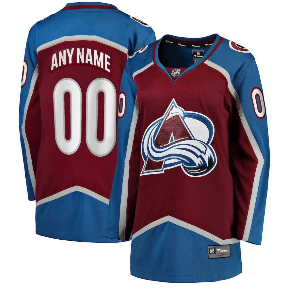 Colorado Avalanche Fanatics Women's Home Breakaway Custom Jersey - Maroon | US 2793369