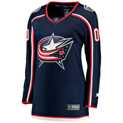 Columbus Blue Jackets Fanatics Women's Home Breakaway Custom Jersey - Navy | US 2793370