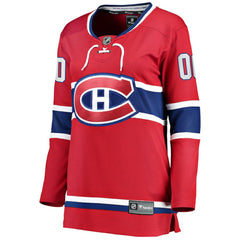 Montreal Canadiens Fanatics Women's Home Breakaway Custom Jersey - Red | US 2793377