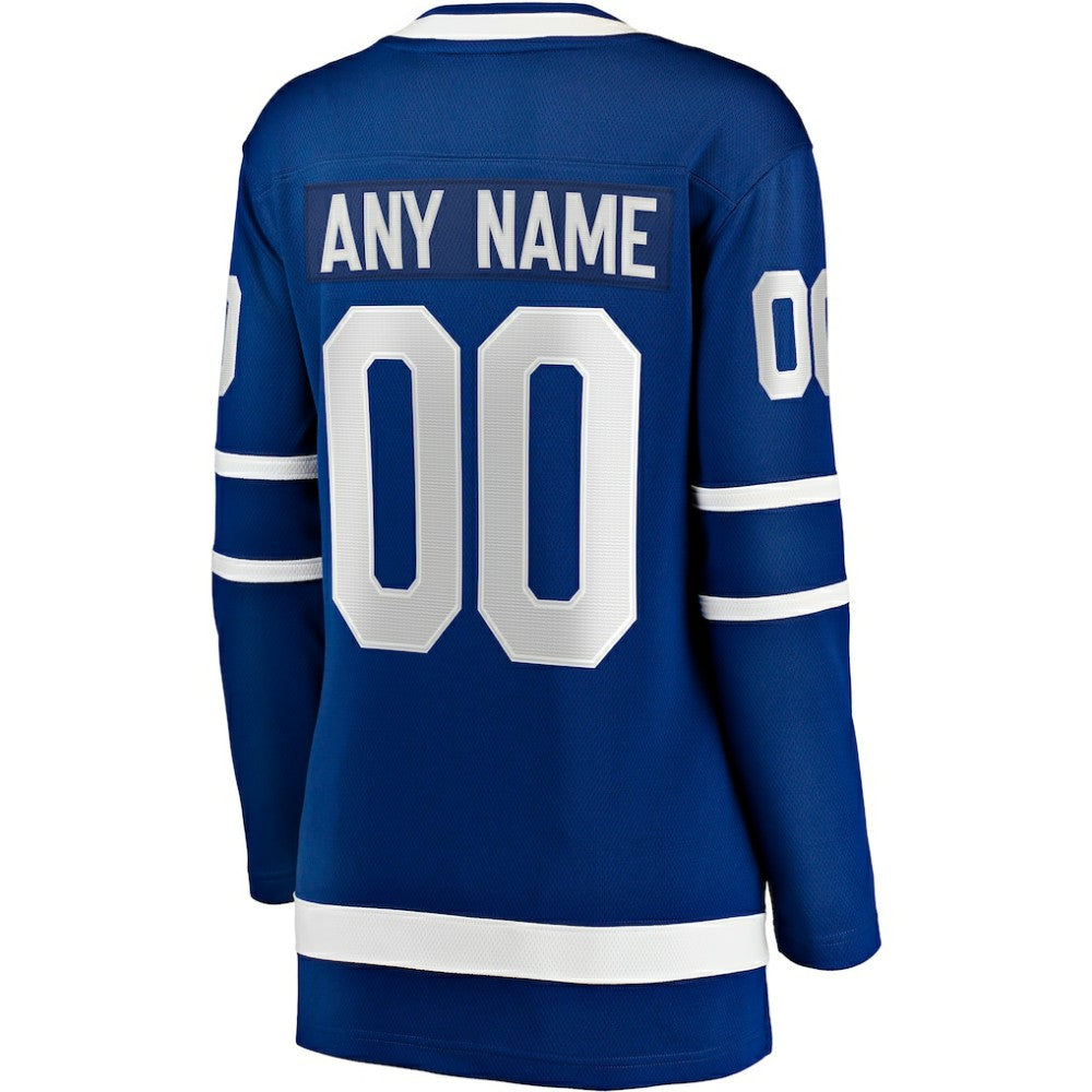 Toronto Maple Leafs Fanatics Women's Home Breakaway Custom Jersey - Blue | US 2793385