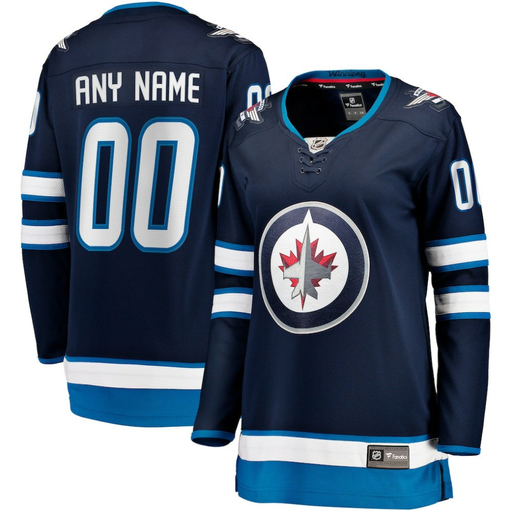 Winnipeg Jets Fanatics Women's Home Breakaway Custom Jersey - Blue | US 2793389