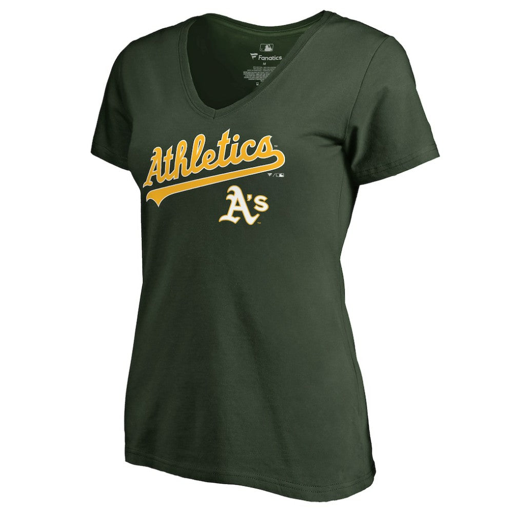 Athletics Women's Team Lockup T-Shirt - Green T-shirts