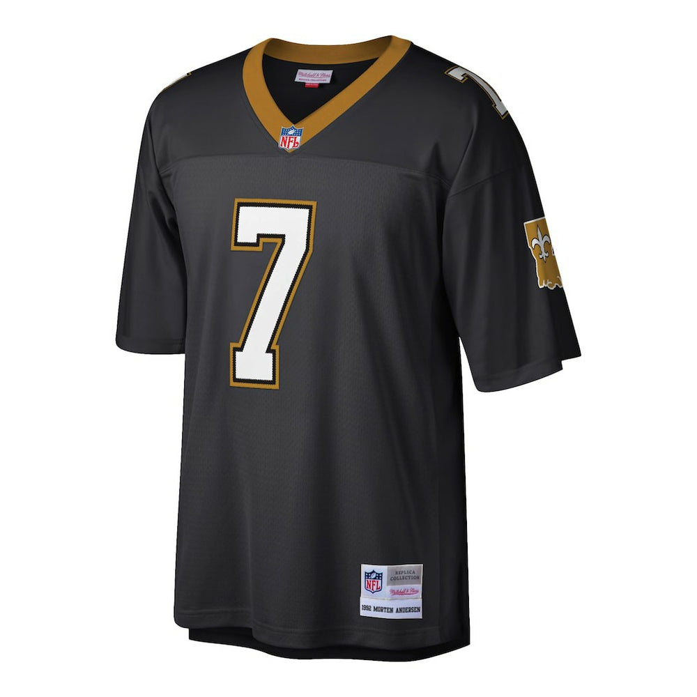 Morten Andersen New Orleans Saints Retired Player Legacy Replica Jersey - Black Jerseys