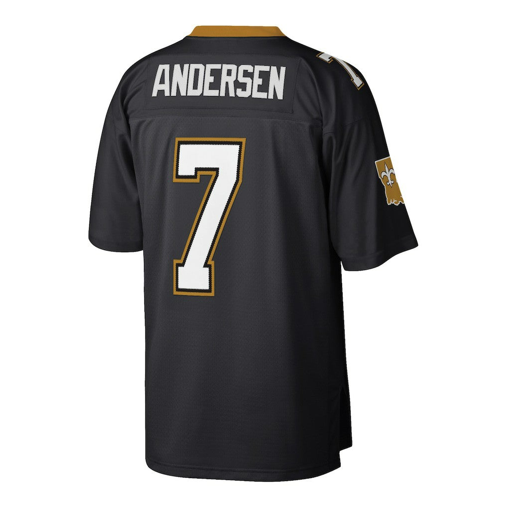 Morten Andersen New Orleans Saints Retired Player Legacy Replica Jersey - Black Jerseys