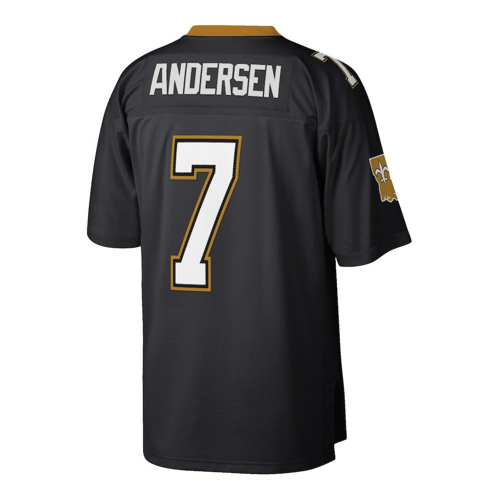 Morten Andersen New Orleans Saints Retired Player Legacy Replica Jersey - Black Jerseys