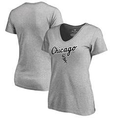 Chicago White Sox Women's Team Lockup T-Shirt - Ash T-shirts