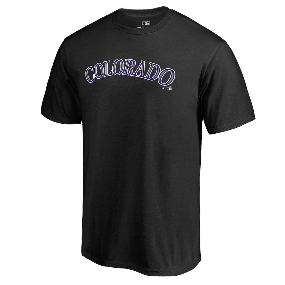 Colorado Rockies Team Wordmark T-Shirt - Black T-shirts