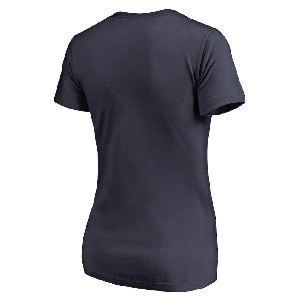 Detroit Tigers Women's Team Wordmark T-Shirt - Navy T-shirts