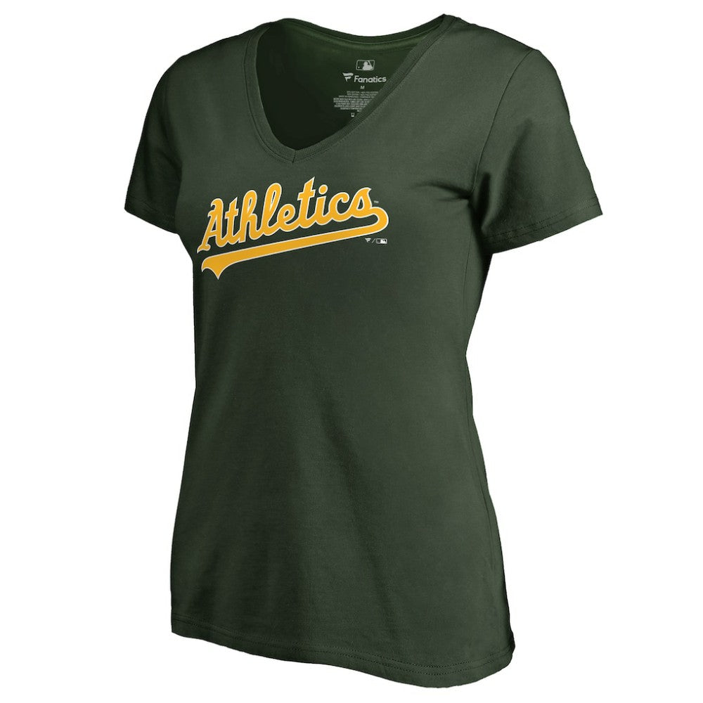Athletics Women's Team Wordmark T-Shirt - Green T-shirts