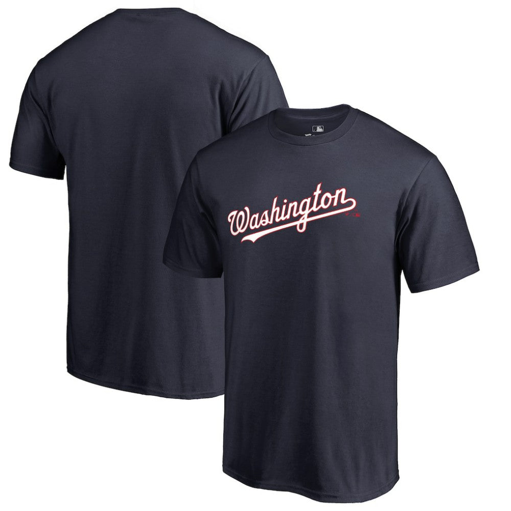Washington Nationals Team Wordmark T-Shirt - Navy T-shirts