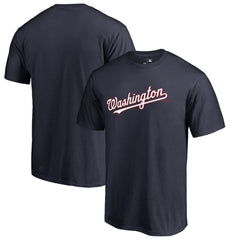 Washington Nationals Team Wordmark T-Shirt - Navy T-shirts