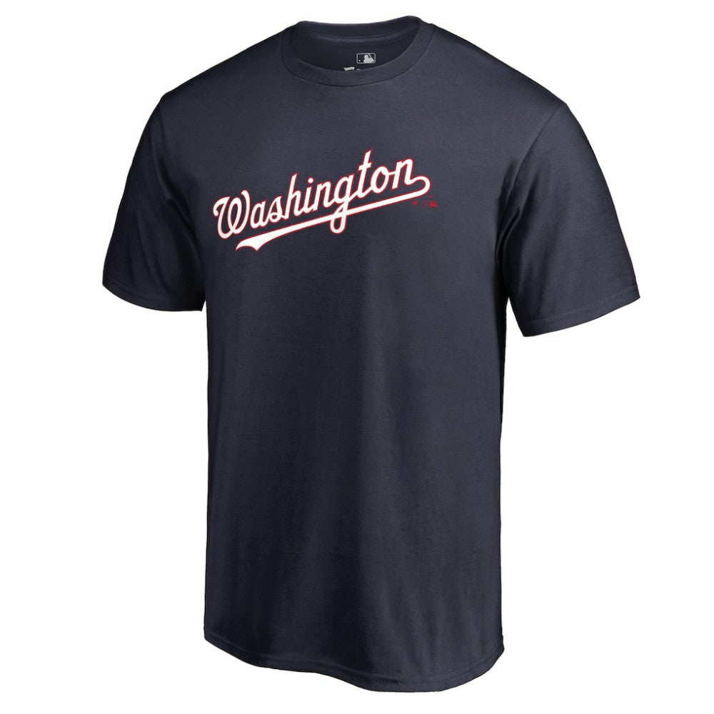 Washington Nationals Team Wordmark T-Shirt - Navy T-shirts