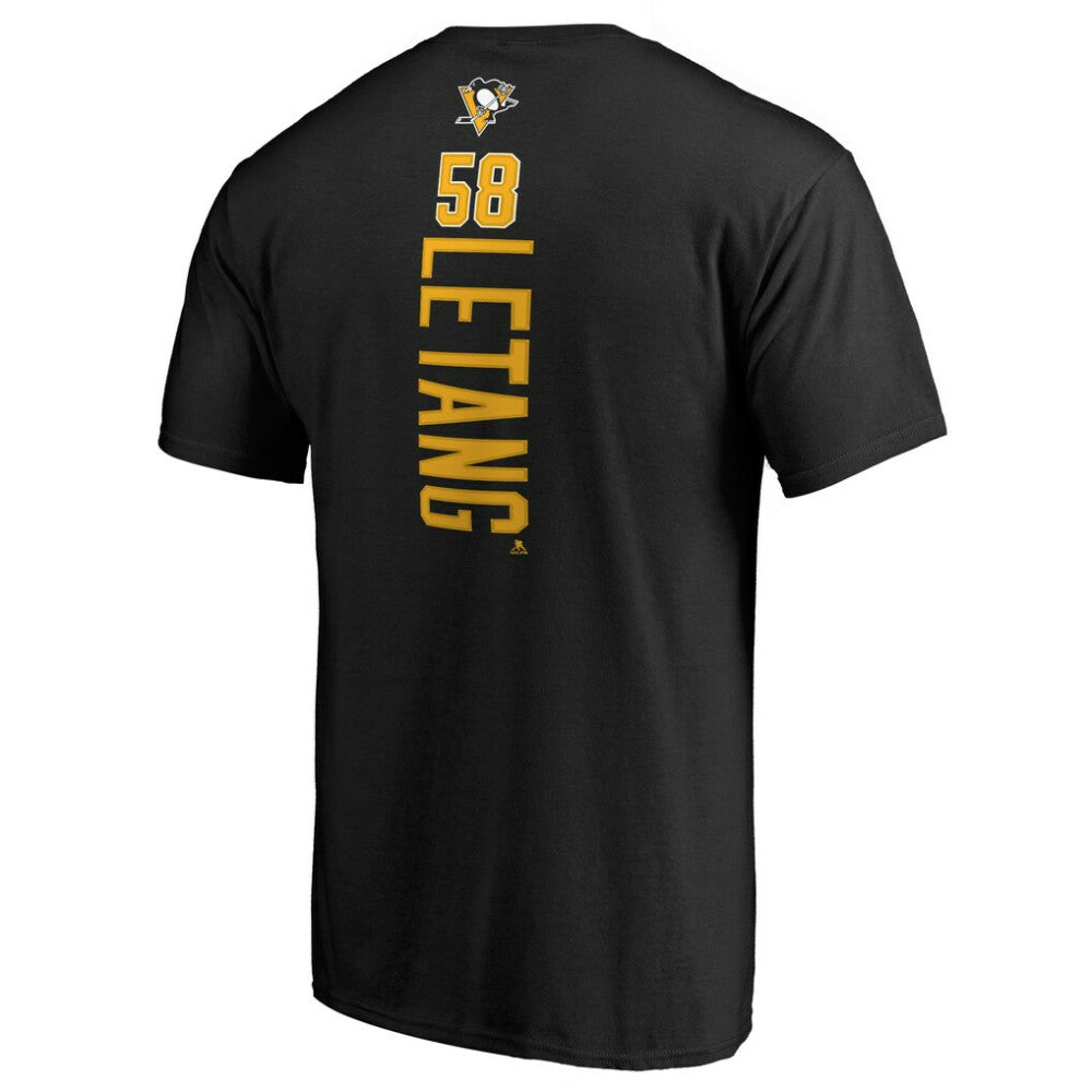 Kris Letang Pittsburgh Penguins Backer T-Shirt - Black | US 2797294