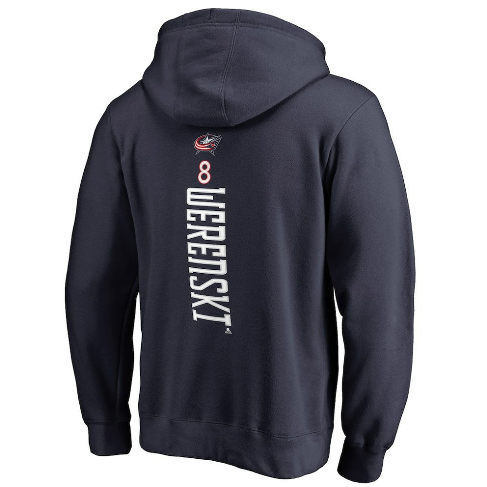 Zach Werenski Columbus Blue Jackets Backer Pullover Hoodie - Navy | US 2797336
