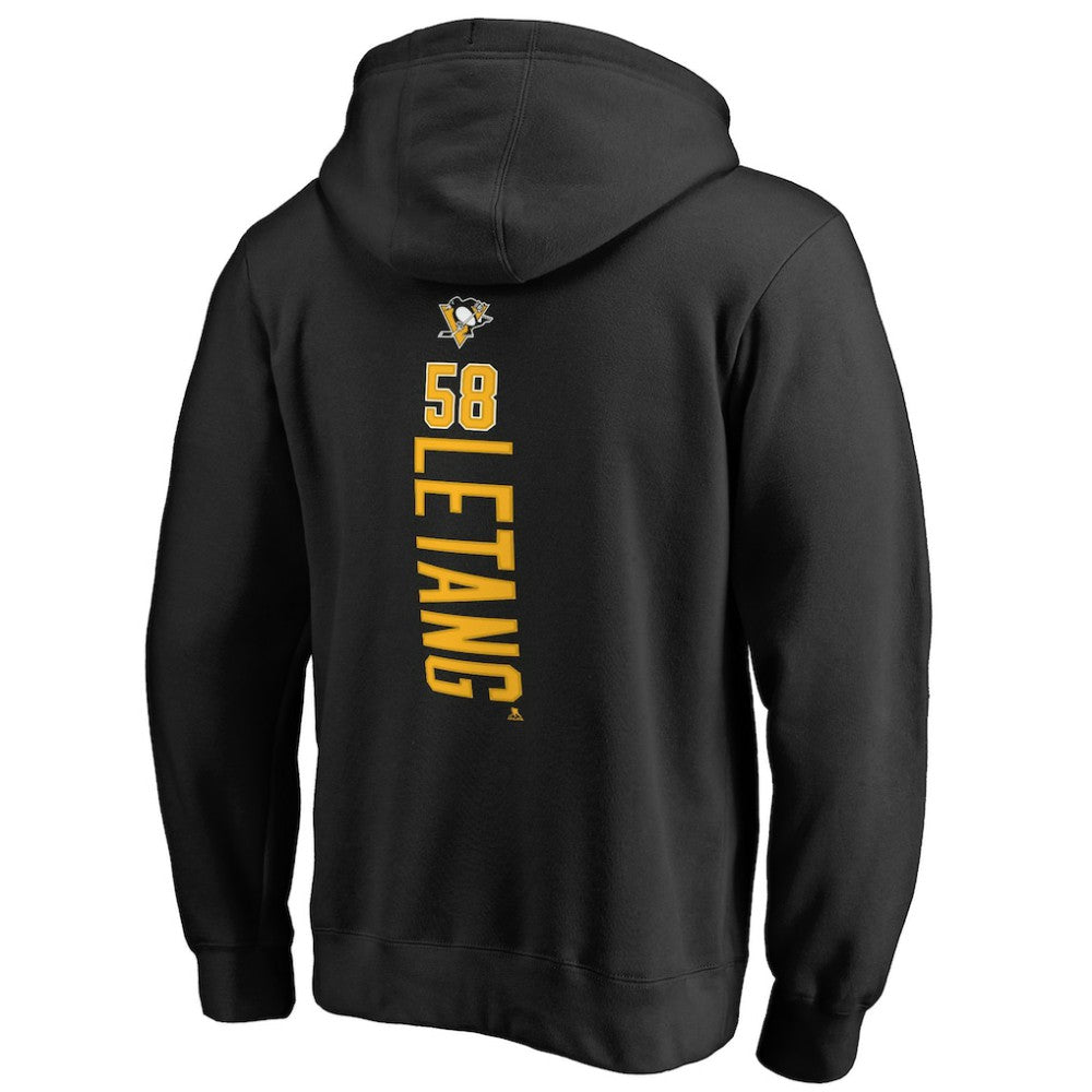Kris Letang Pittsburgh Penguins Backer Pullover Hoodie - Black | US 2797344