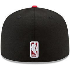 Portland Trail Blazers Team Color 2-Tone 59FIFTY Fitted Hat Black/Red - New Era