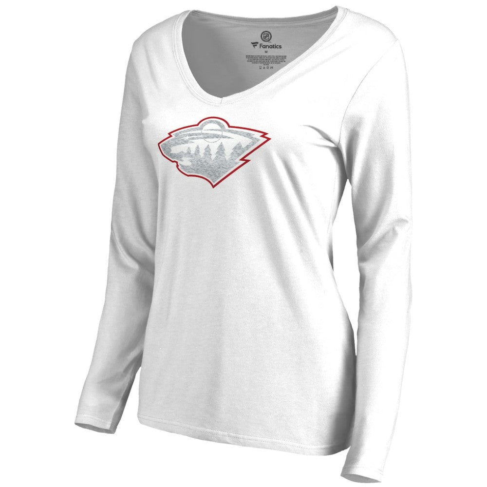 Minnesota Wild Women's White Out Long Sleeve T-Shirt - White | US 2799843