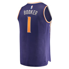 Devin Booker Phoenix Suns Fast Break Replica Jersey Purple Icon Edition - Fanatics