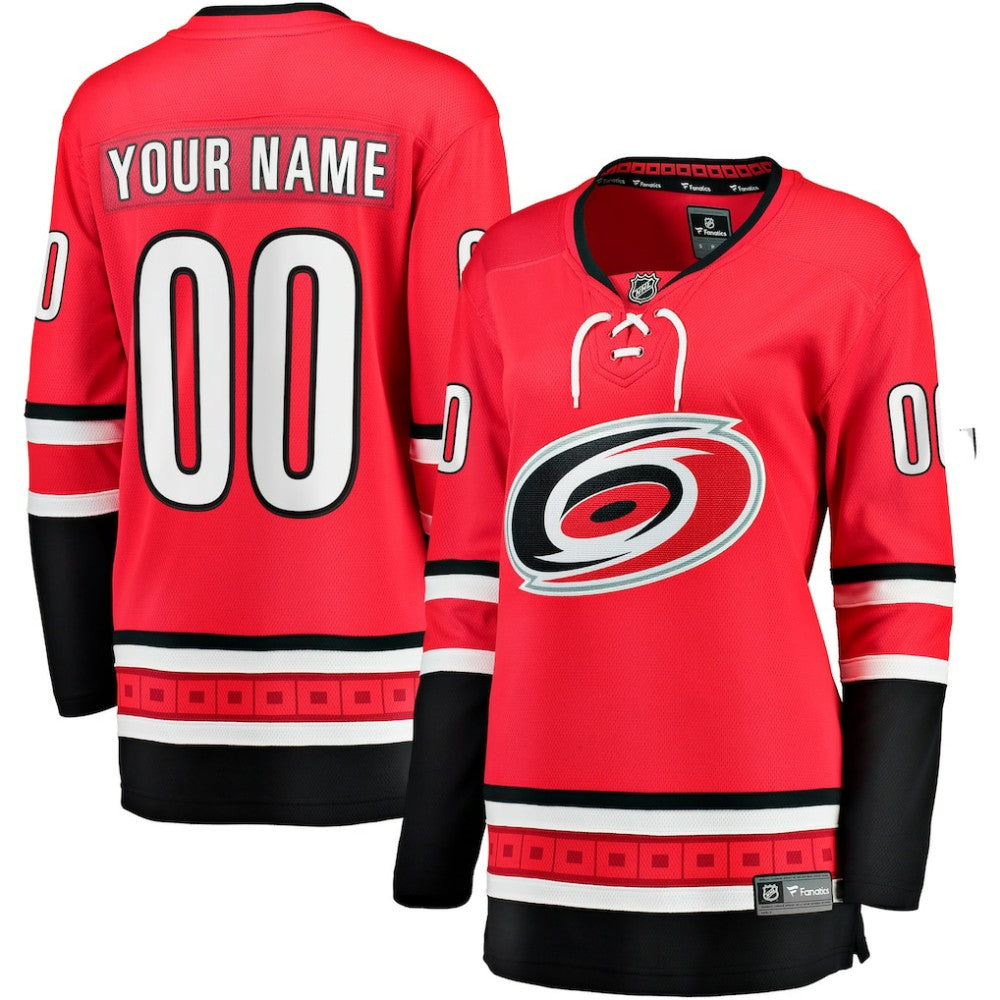 Carolina Hurricanes Fanatics Women's Alternate Breakaway Custom Jersey - Red | US 2802554