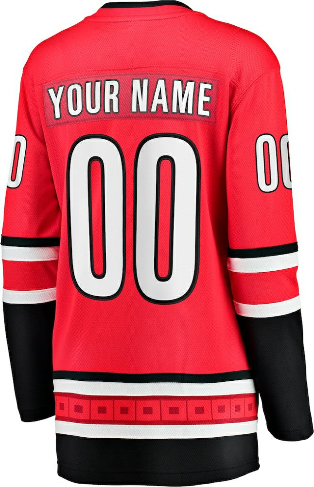 Carolina Hurricanes Fanatics Women's Alternate Breakaway Custom Jersey - Red | US 2802554