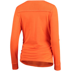 Denver Broncos Touch Women's Maternity Yardline Tri-Blend Top - Orange Tops