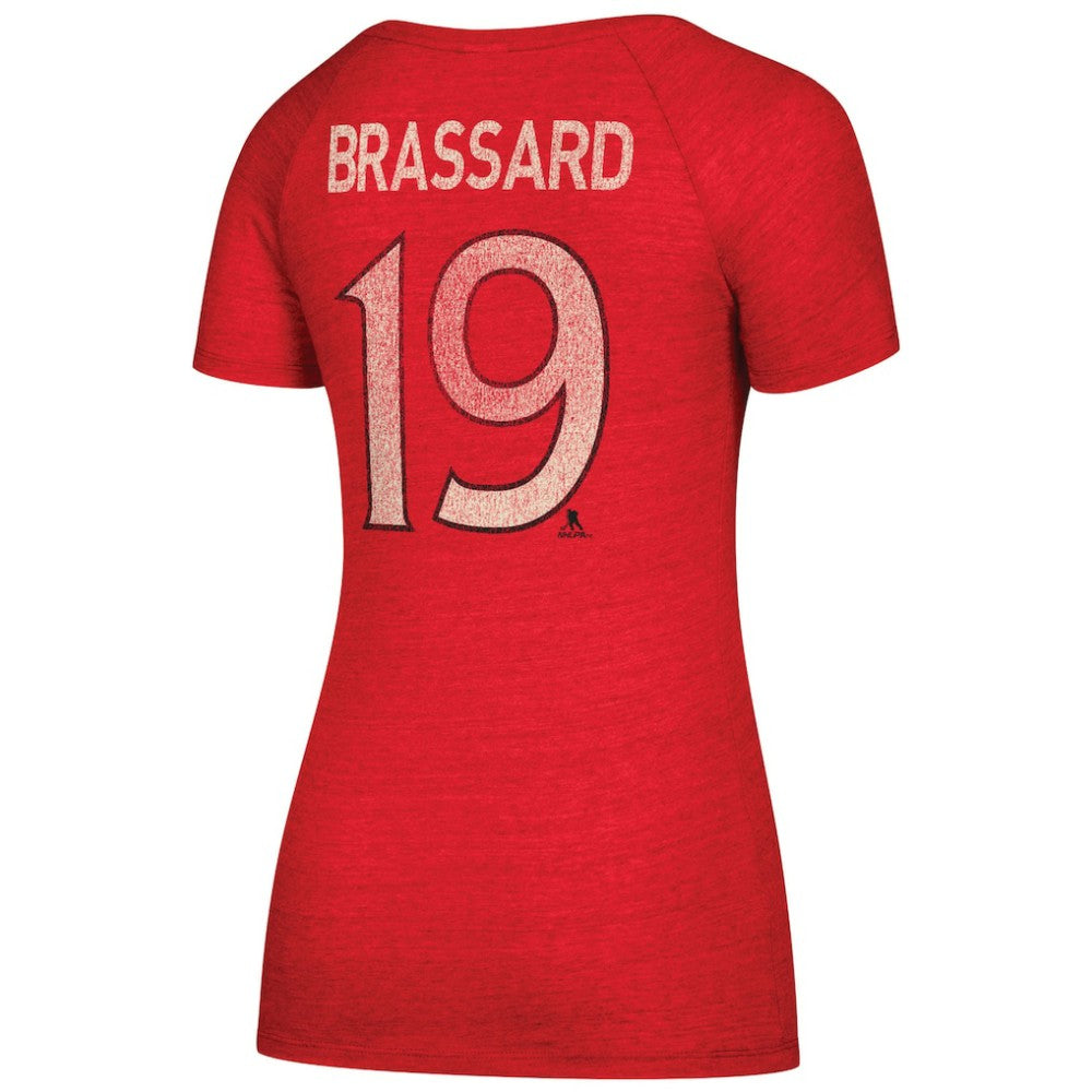 Derick Brassard Ottawa Senators CCM Women's Name & Number V-Neck T-Shirt - Red | US 2811714