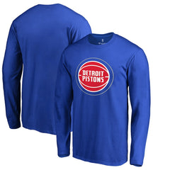 Detroit Pistons Primary Logo 2 Long Sleeve T-Shirt Royal