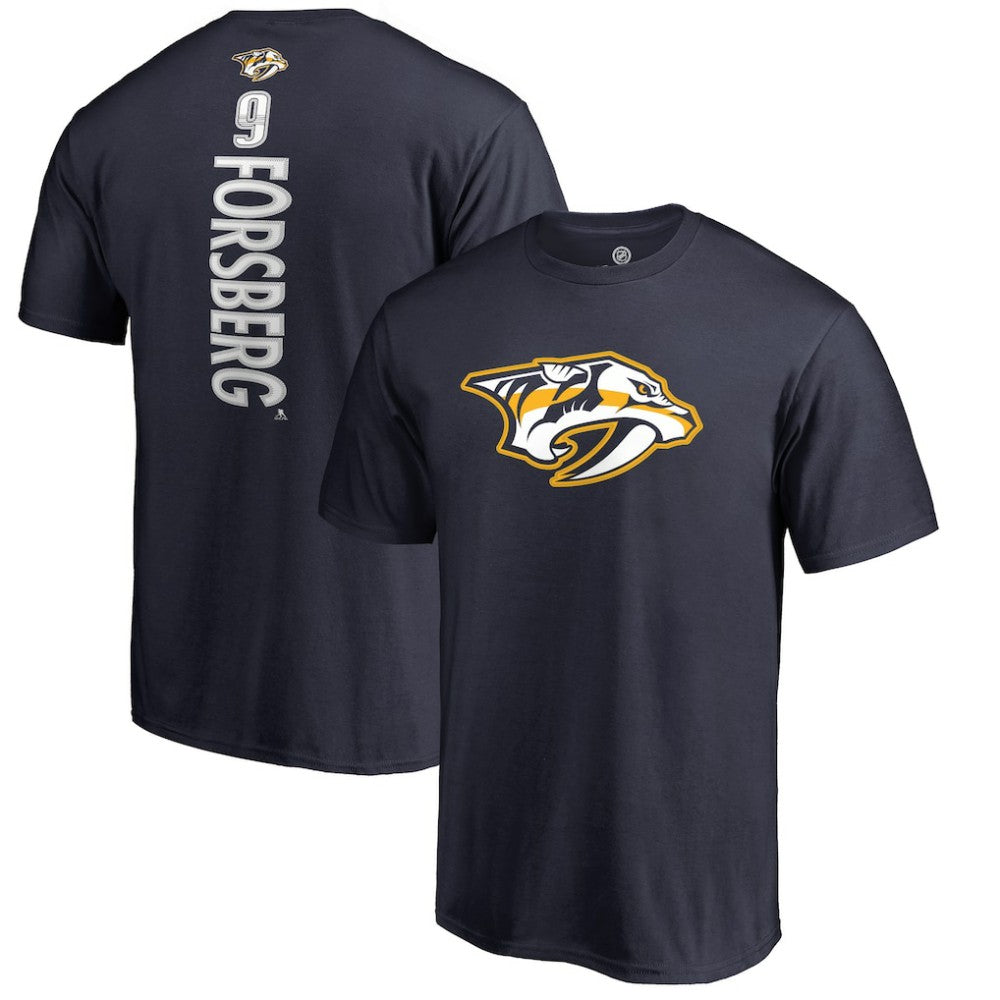 Filip Forsberg Nashville Predators Backer T-Shirt - Navy | US 2821008