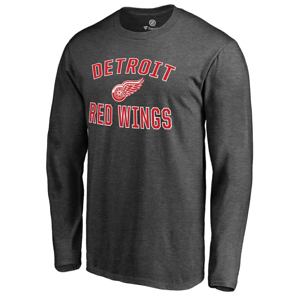 Detroit Red Wings Victory Arch II Long Sleeve T-Shirt - Heathered Gray | US 2829755