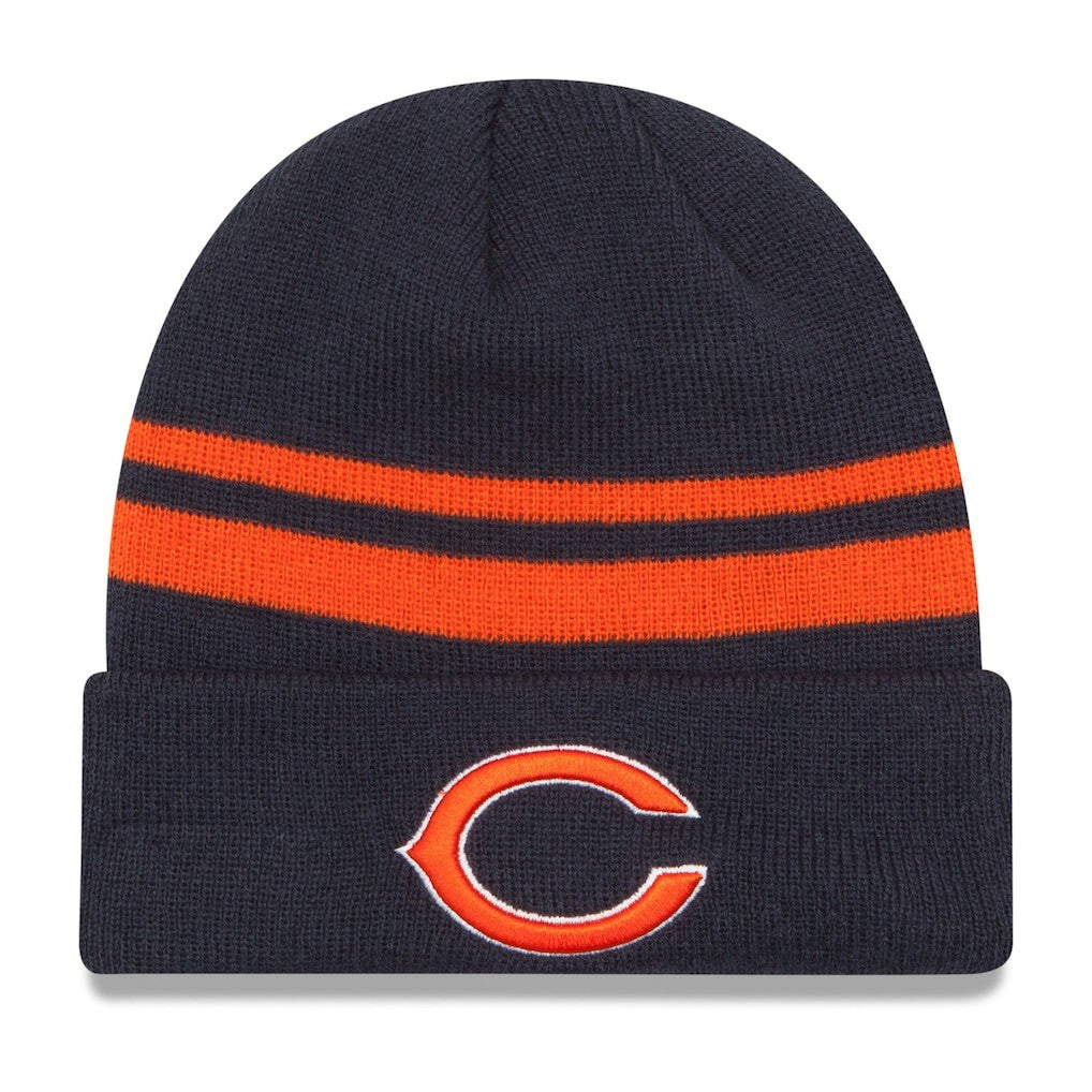 Chicago Bears New Era Team Logo Cuffed Knit Hat - Navy Hats