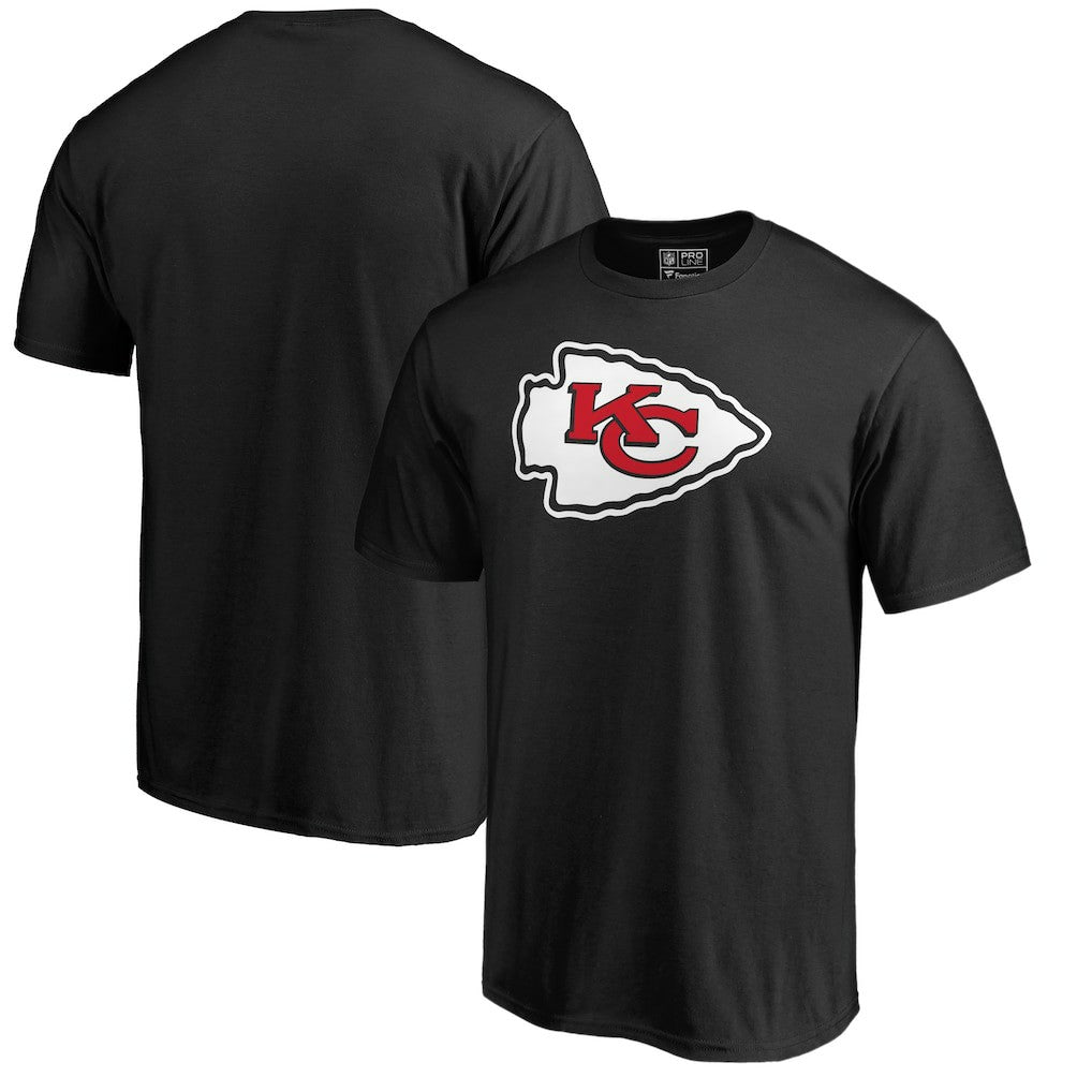 Kansas City Chiefs Primary Logo II T-Shirt - Black T-shirts