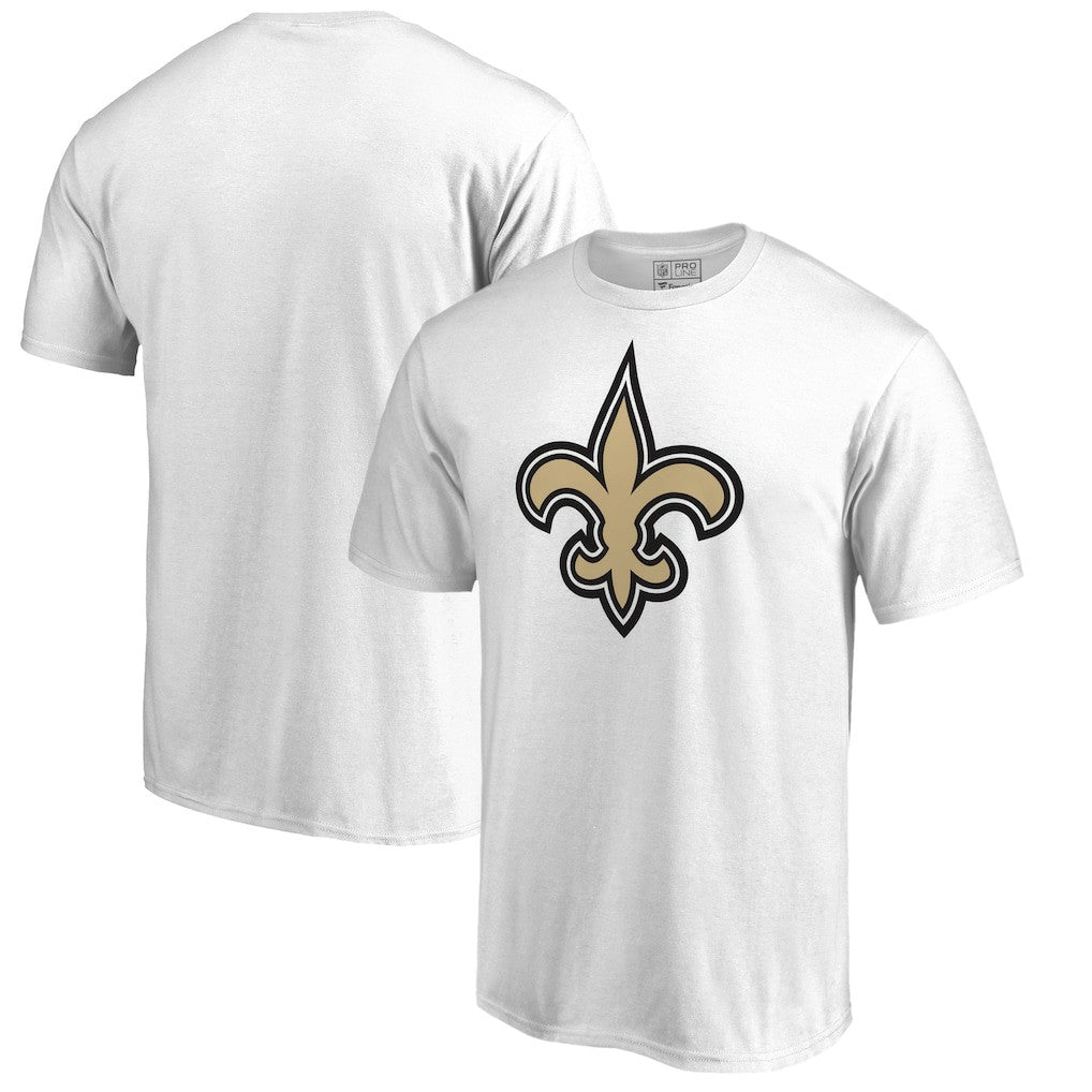 New Orleans Saints Primary Logo T-Shirt - White T-shirts
