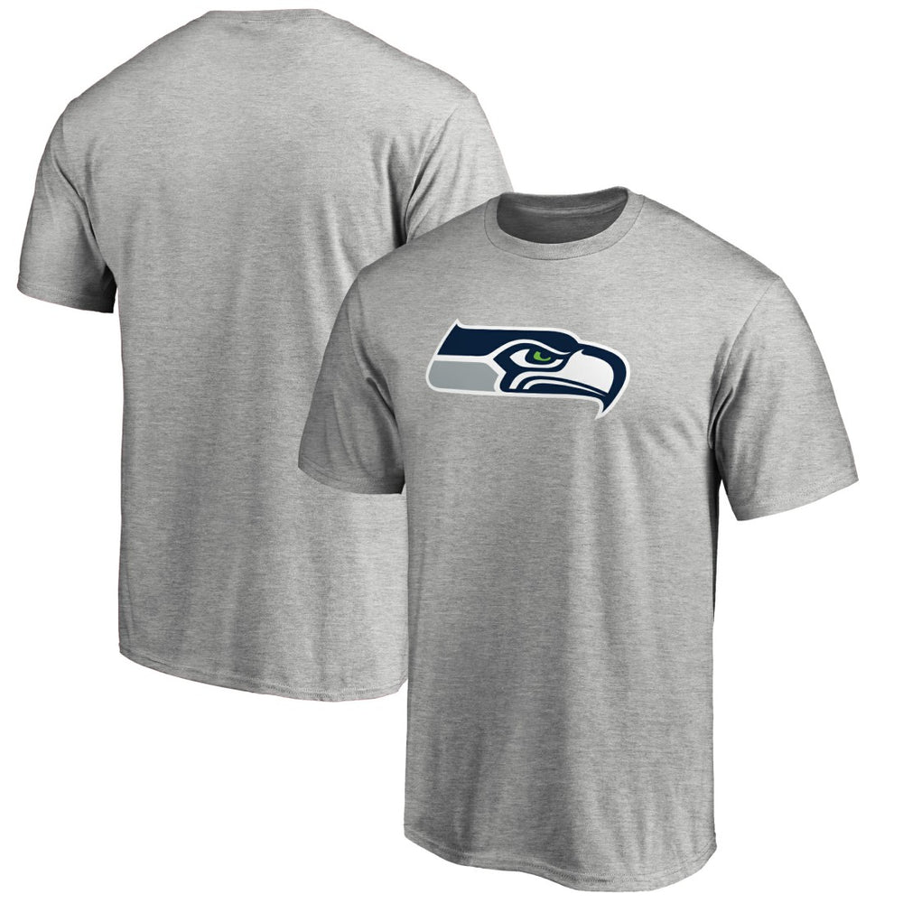 Seattle Seahawks Primary Logo T-Shirt - Heathered Gray T-shirts