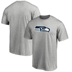 Seattle Seahawks Primary Logo T-Shirt - Heathered Gray T-shirts
