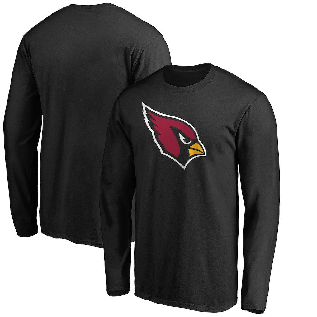 Arizona Cardinals Primary Logo Long-Sleeve T-Shirt - Black T-shirts
