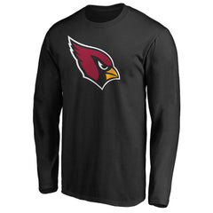 Arizona Cardinals Primary Logo Long-Sleeve T-Shirt - Black T-shirts