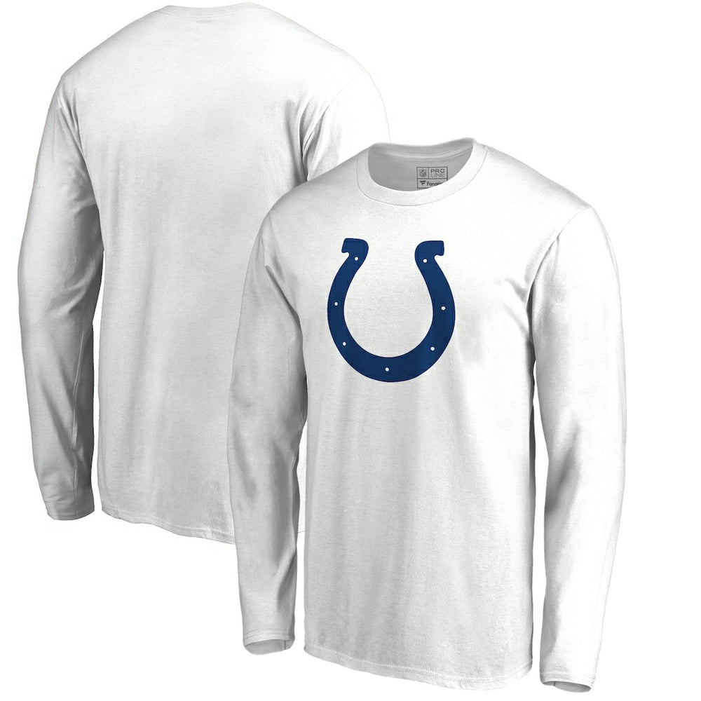 Indianapolis Colts Primary Logo Long-Sleeve T-Shirt - White T-shirts