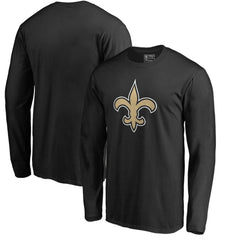 New Orleans Saints Primary Logo Long-Sleeve T-Shirt - Black T-shirts