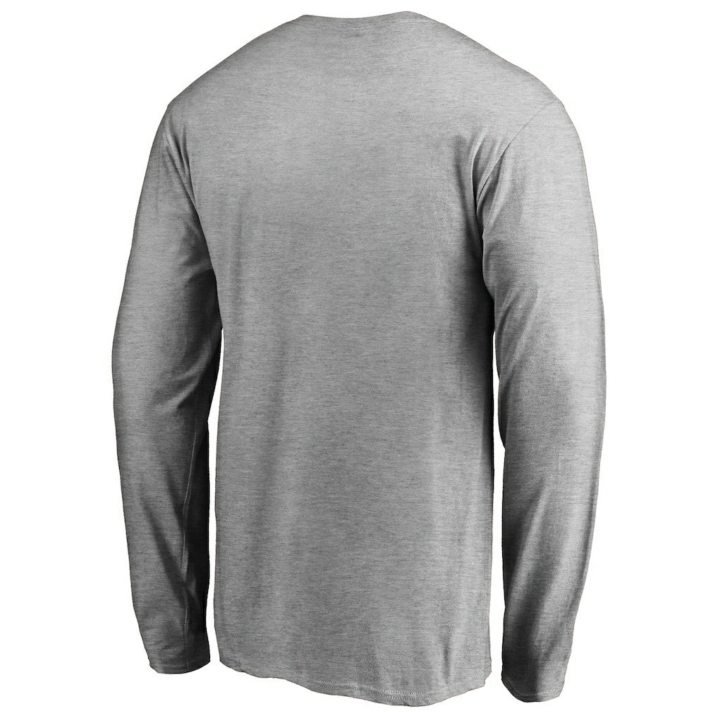 Las Vegas Raiders Primary Logo Long-Sleeve T-Shirt - Heathered Gray T-shirts