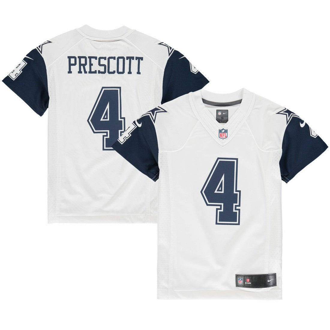 Dak Prescott Dallas Cowboys Youth Color Rush Game Jersey - White Jerseys