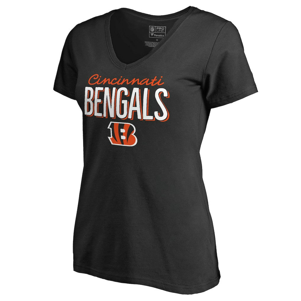 Cincinnati Bengals Women's Nostalgia T-Shirt - Black T-shirts