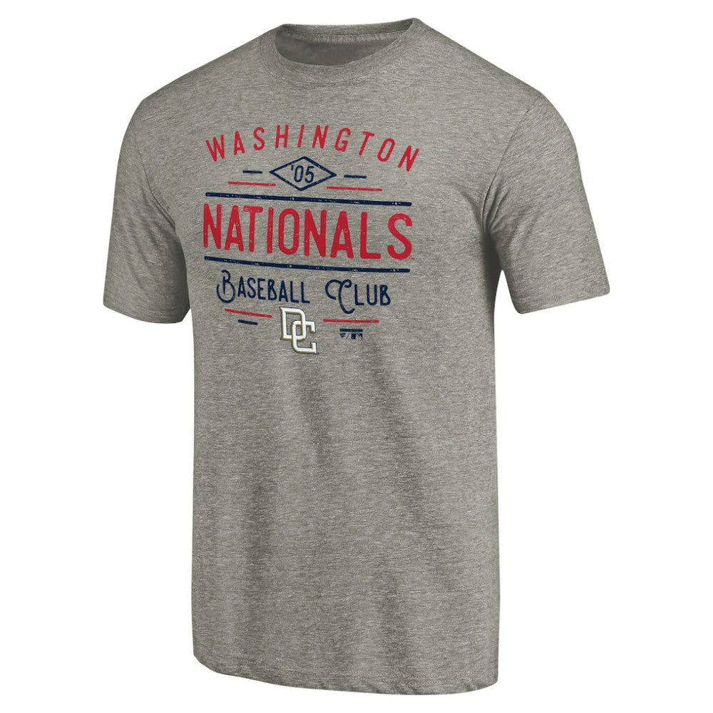 Washington Nationals Cooperstown Collection Doubleday Tri-Blend T-Shirt - Gray T-shirts