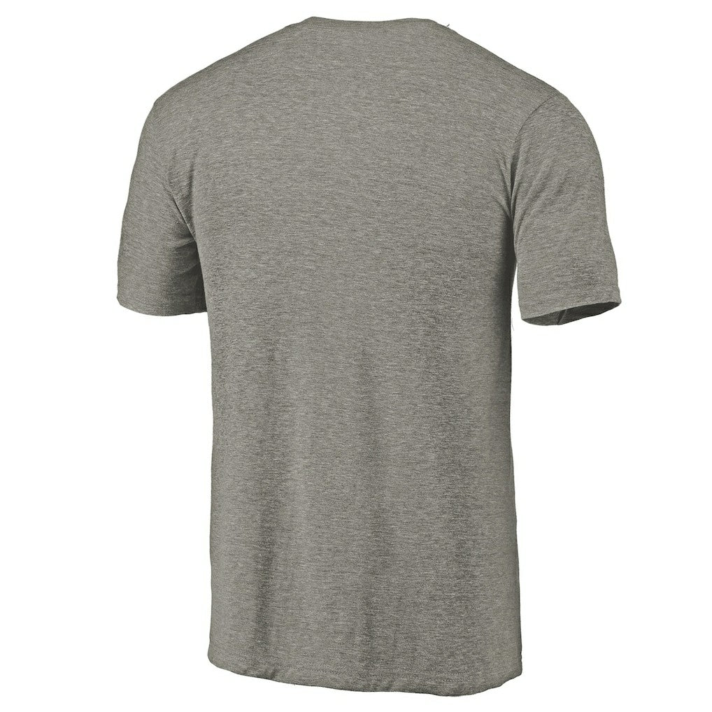 Houston Rockets Distressed Team Logo Tri-Blend T-Shirt Heather Gray