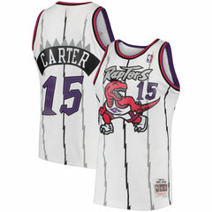 Vince Carter Toronto Raptors 1998/99 Hardwood Classics Swingman Jersey White - Mitchell & Ness