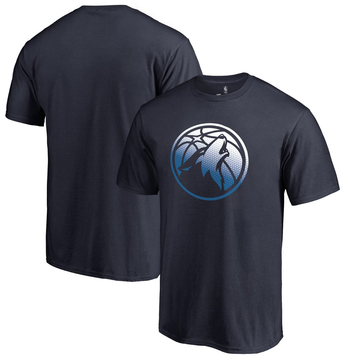 Minnesota Timberwolves Gradient Logo T-Shirt Navy outlet